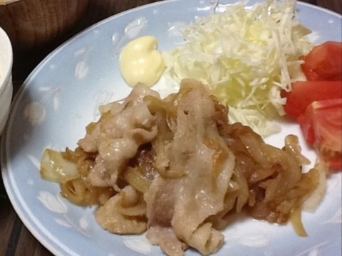 ☆豚バラの生姜焼き